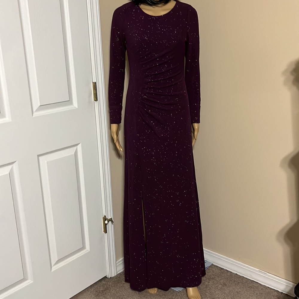 Calvin Klein Woman’s Dress Long And LongSleeve Glittery Size 4